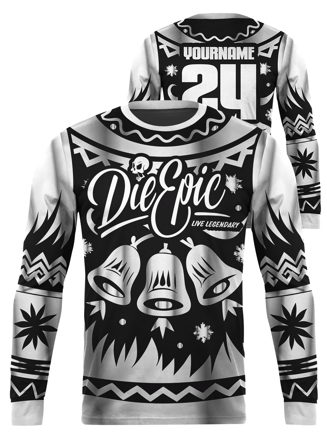 Die Epic Bells Ugly Long Sleeve Jersey (PRE-SALES &#39;TILL DEC 7TH - 11:59PM EST)