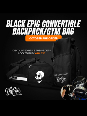 [LAST UNITS] Black Epic Convertible Backpack/Gym Bag