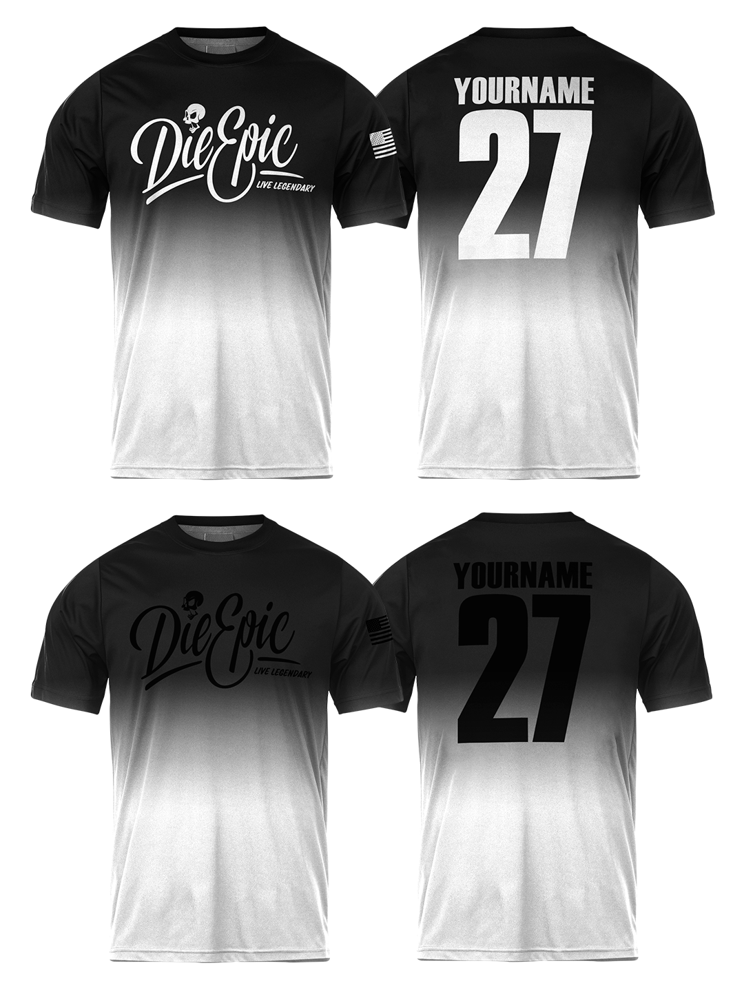 [MULTICOLOR] Die Epic Phantom Wash Custom Short Sleeve Jersey