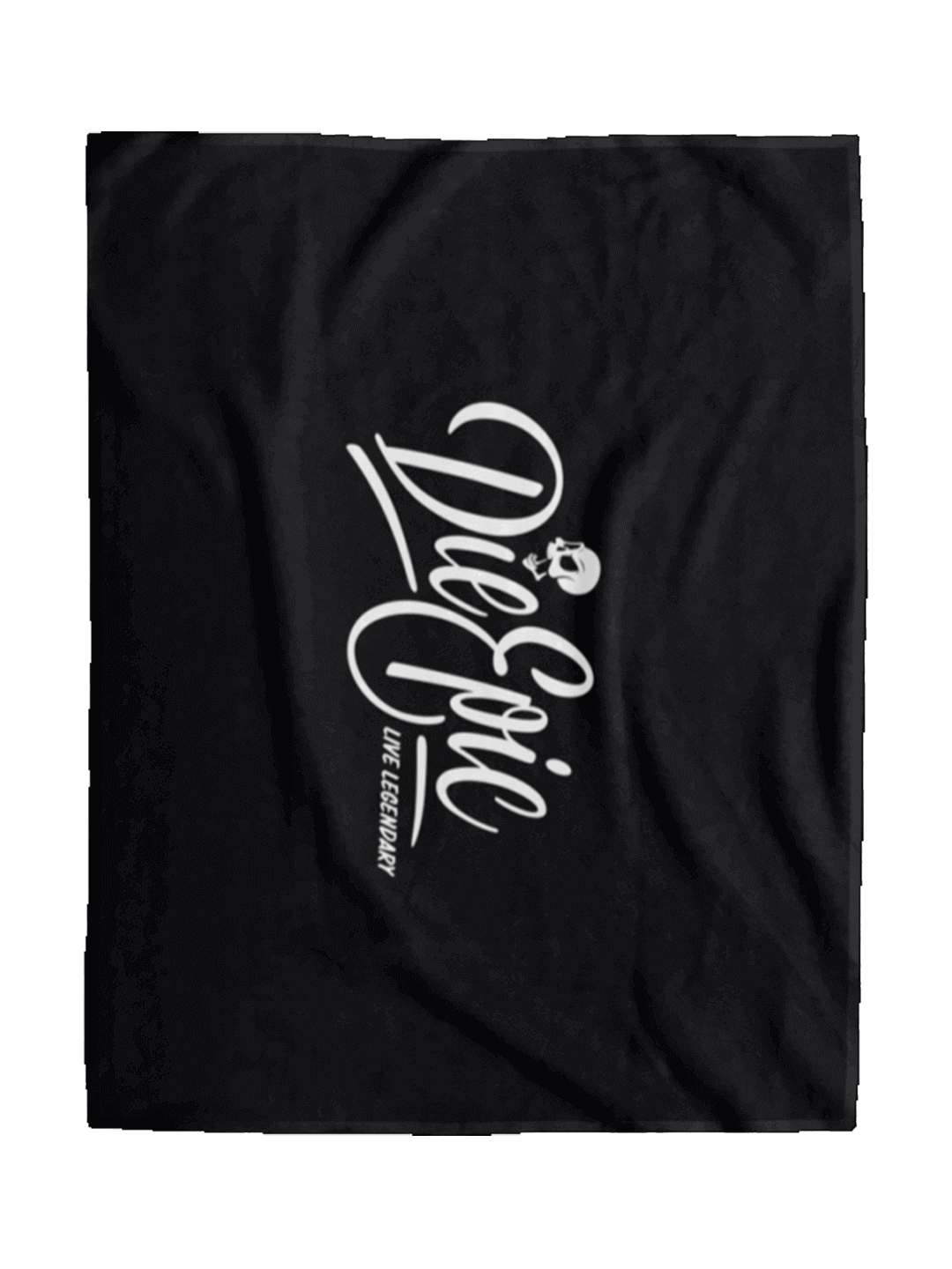Black DieEpic Cozy Plush Fleece Blanket 60x80