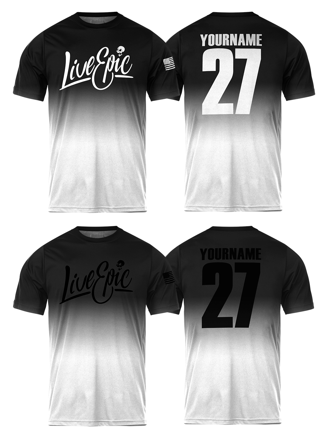 [MULTICOLOR] Live Epic Phantom Wash Custom Short Sleeve Jersey