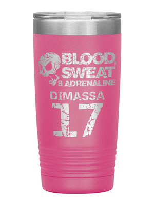 [multicolor] Personalized Blood Sweat and Adrenaline 20oz Insulated Tumbler