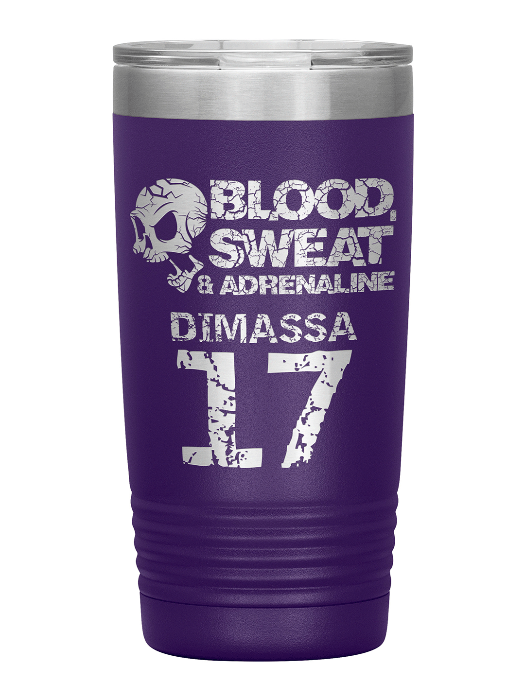 [multicolor] Personalized Blood Sweat and Adrenaline 20oz Insulated Tumbler