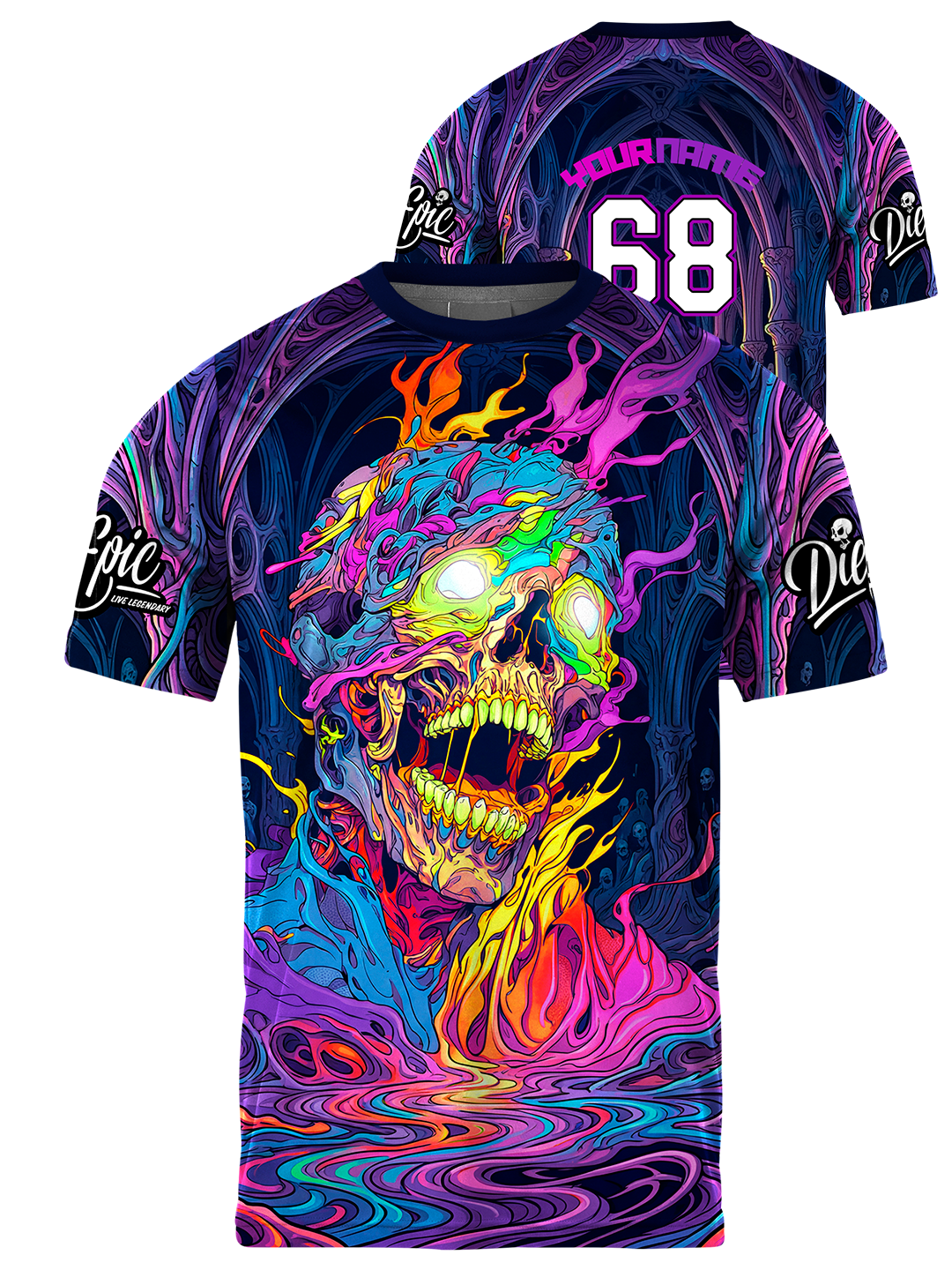 Die Epic Neon Revenant Custom Short Sleeve Jersey