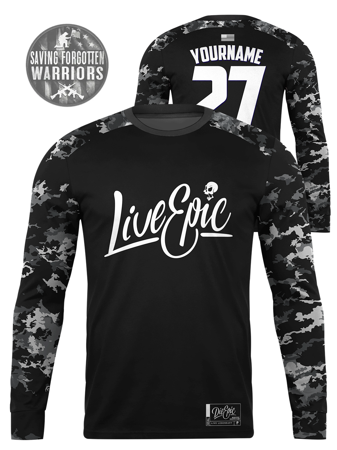 Live Epic Mission Ready Custom Long Sleeve Jersey