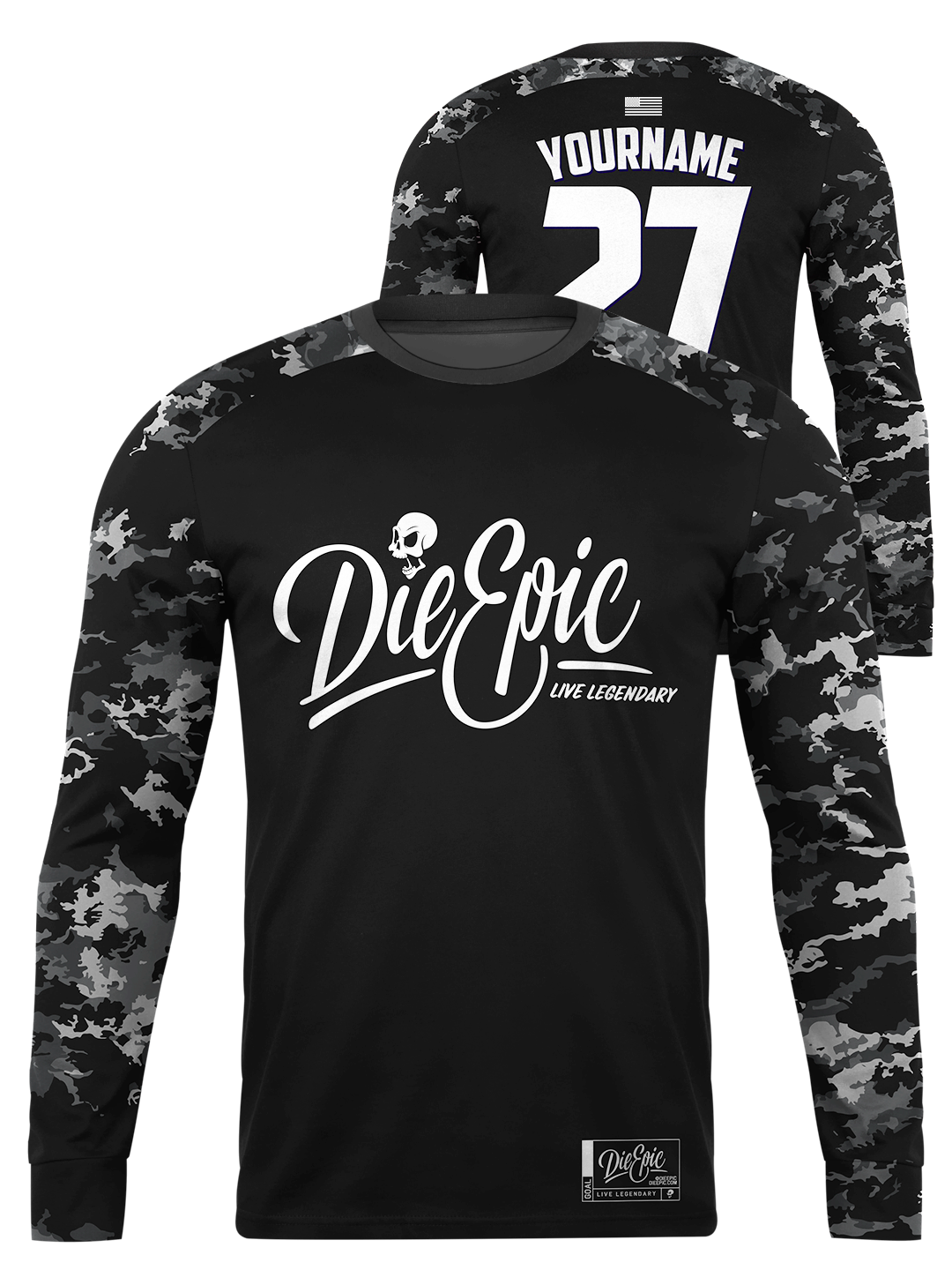 Die Epic Mission Ready Custom Long Sleeve Jersey