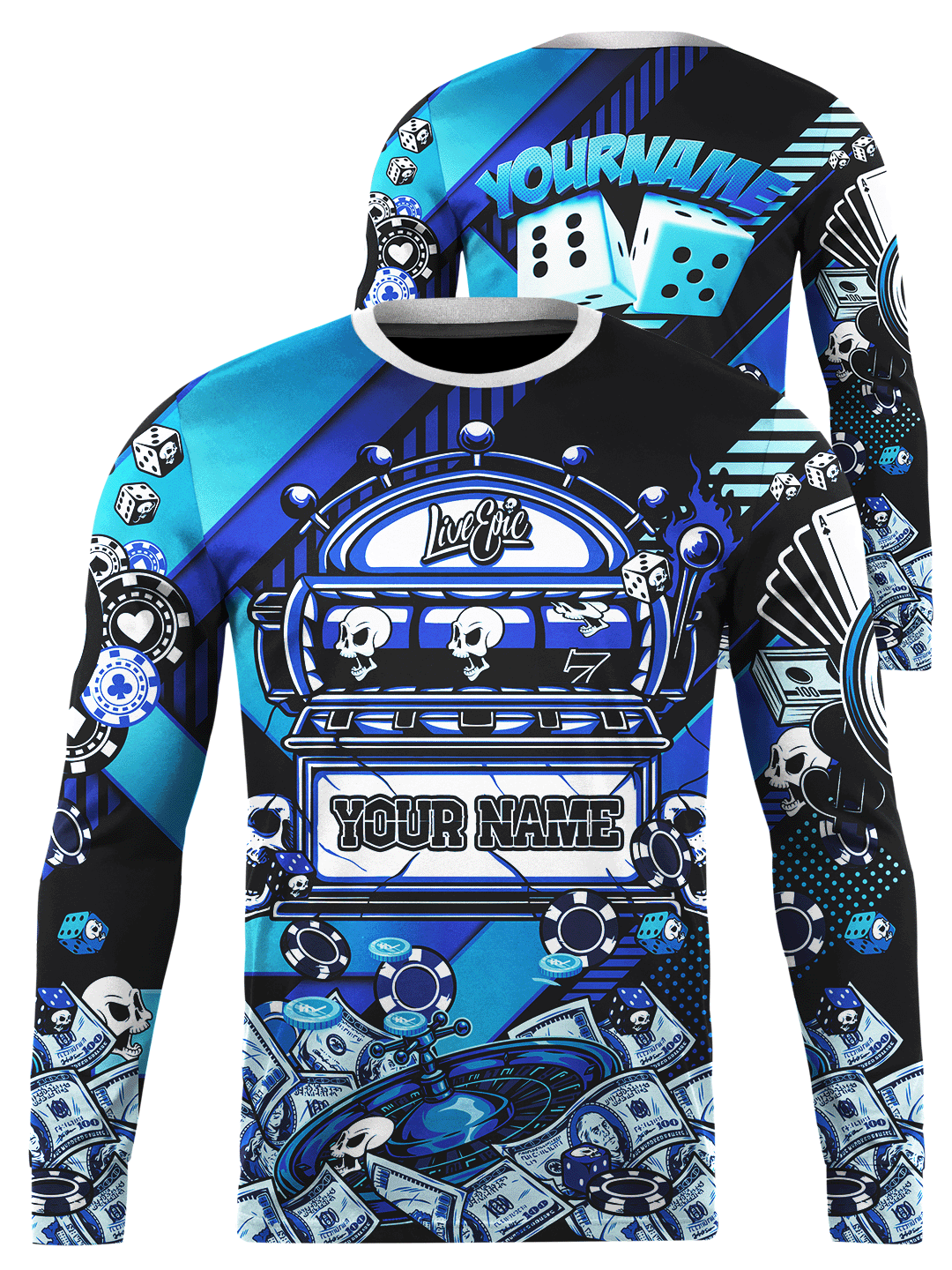 [Pick Color] Live Epic Casino Custom Long Sleeve Jersey