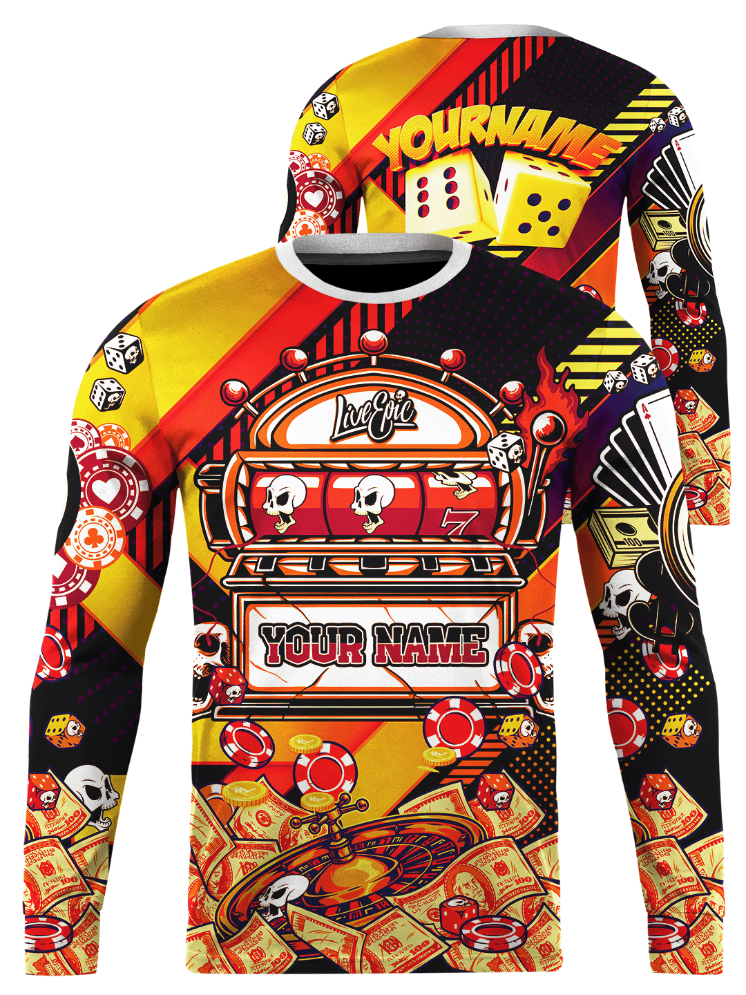 [Pick Color] Live Epic Casino Custom Long Sleeve Jersey