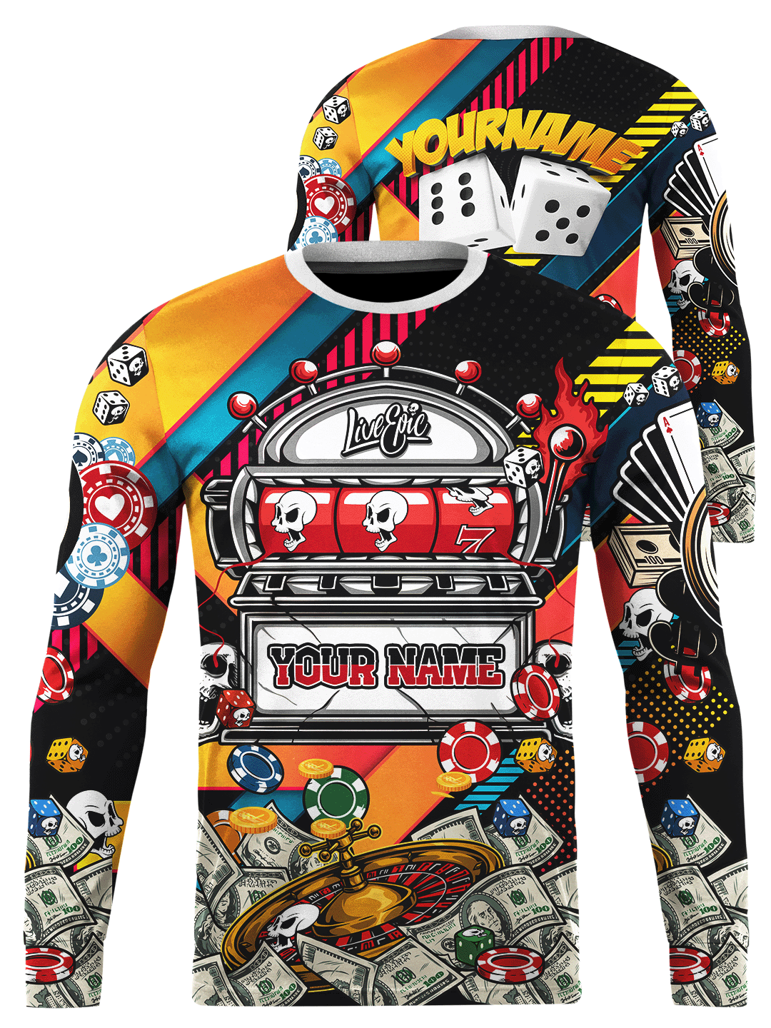 [Pick Color] Live Epic Casino Custom Long Sleeve Jersey