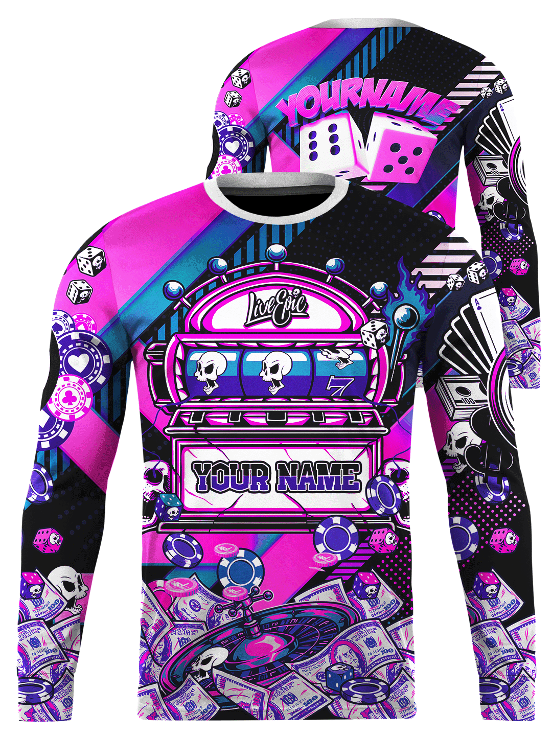 [Pick Color] Live Epic Casino Custom Long Sleeve Jersey
