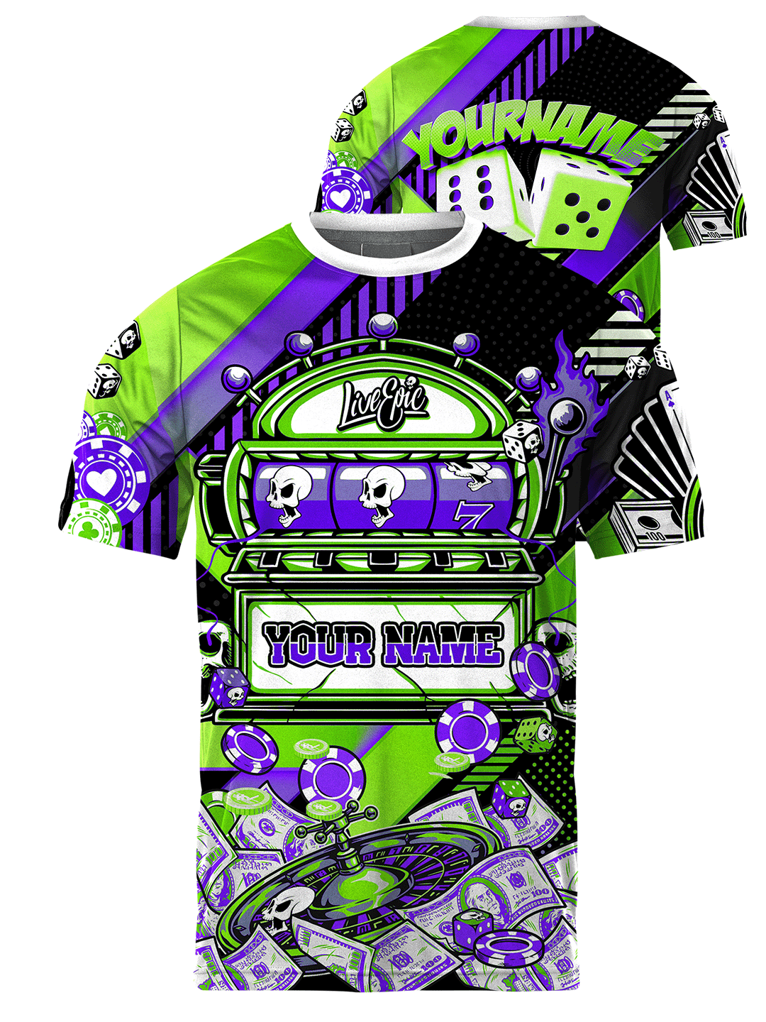 [PICK COLOR] Live Epic Casino Custom Short Sleeve Jersey