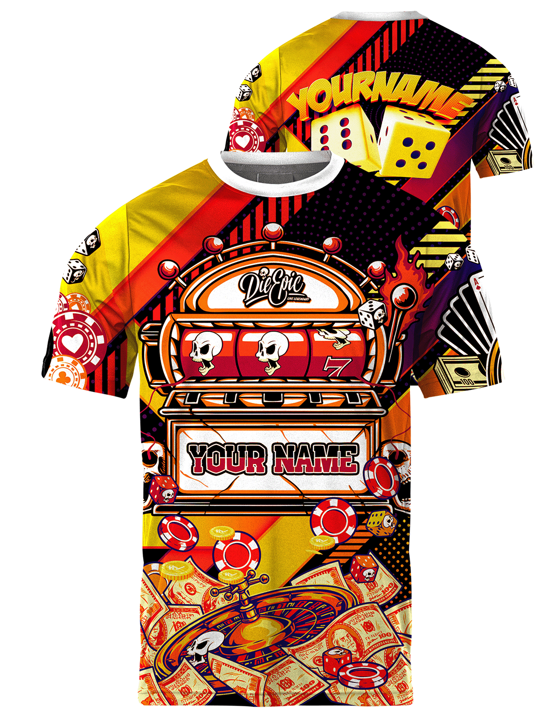 [PICK COLOR] Die Epic Casino Custom Short Sleeve Jersey