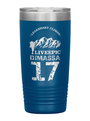 [multicolor] Personalized Legendary Climbs 20oz Insulated Tumbler