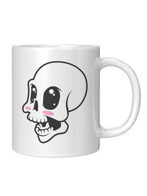 Cute Skull 11oz White Mug