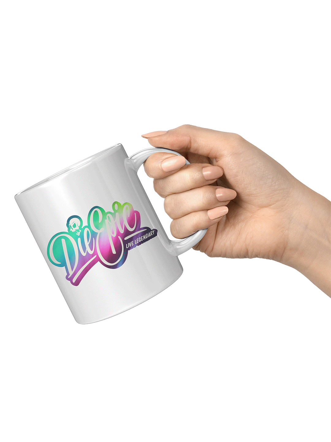 Die Epic Northern Lights 11oz White Mug