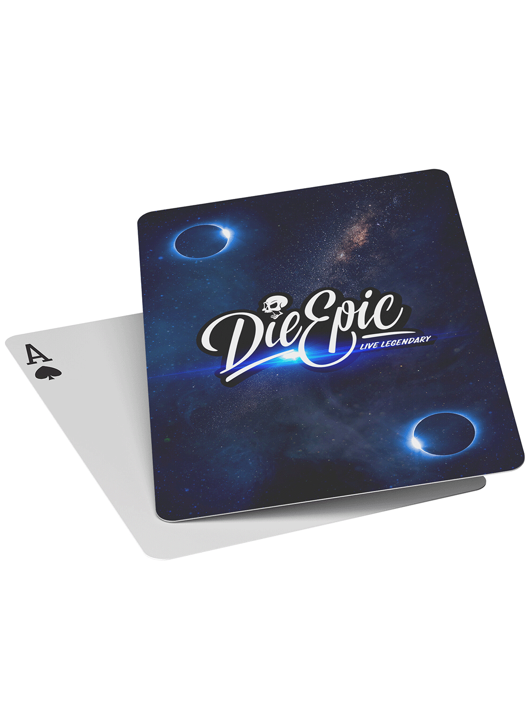 Die Epic Blue Galaxy Playing Cards
