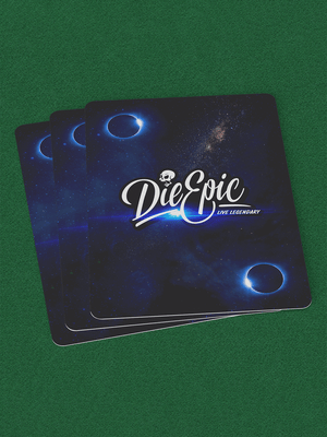 Die Epic Blue Galaxy Playing Cards