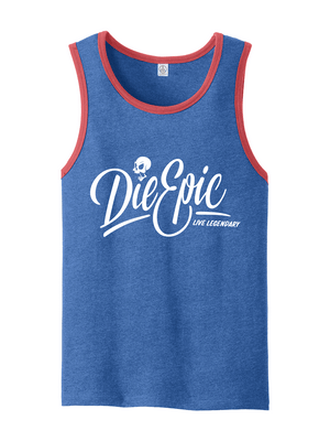 Die Epic Red White and Epic Tank Top