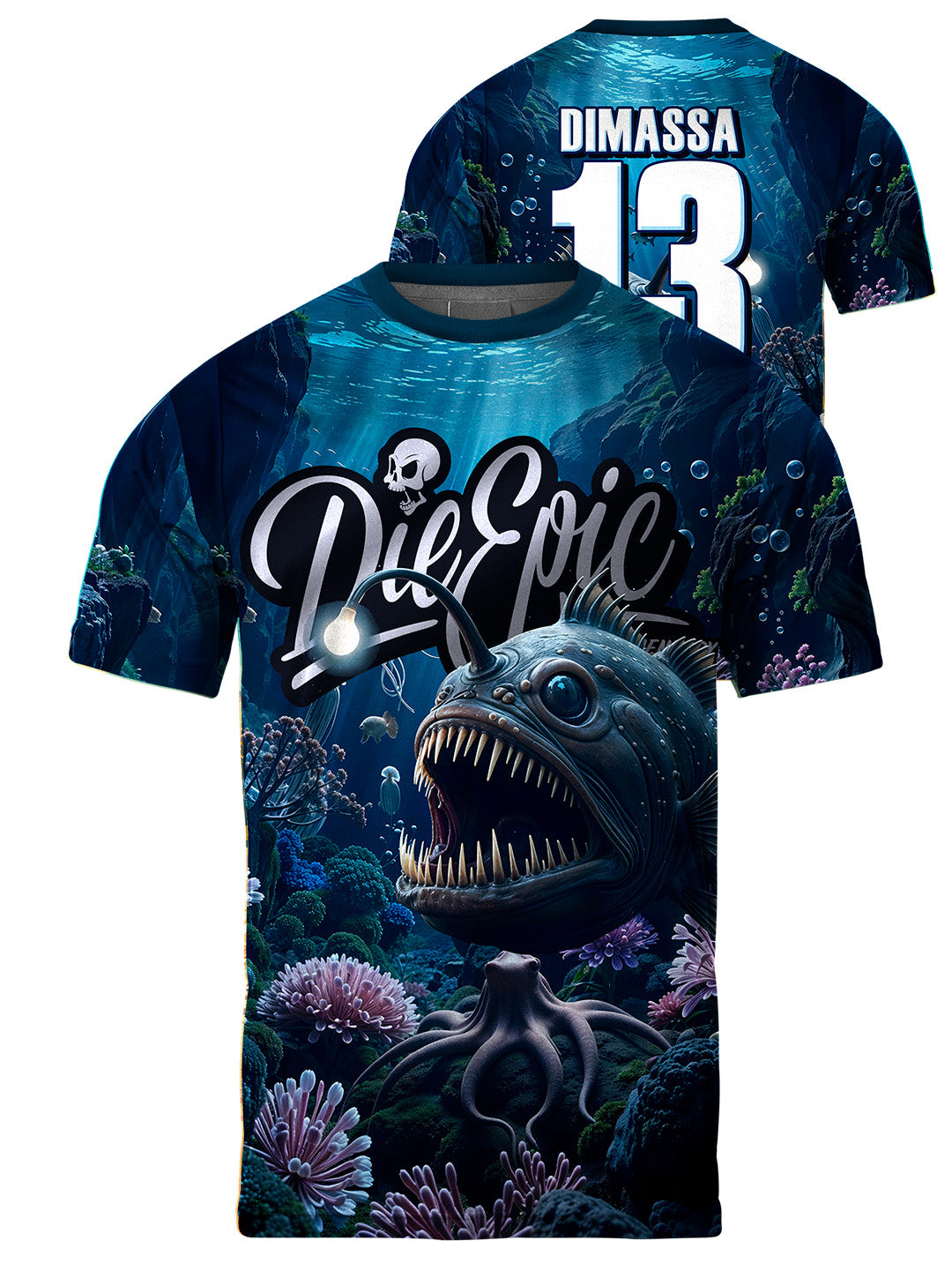Die Epic Deep Sea A Custom Short Sleeve Jersey