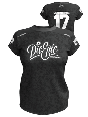 Die Epic Women Adrenaline Camo Custom Short Sleeve Jersey