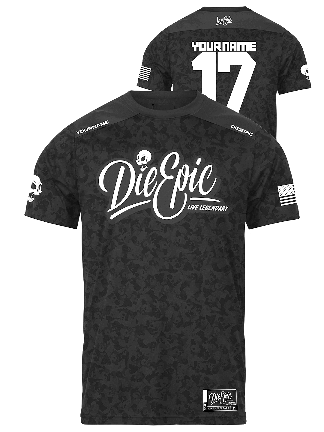 Die Epic Adrenaline Camo Custom Short Sleeve Jersey