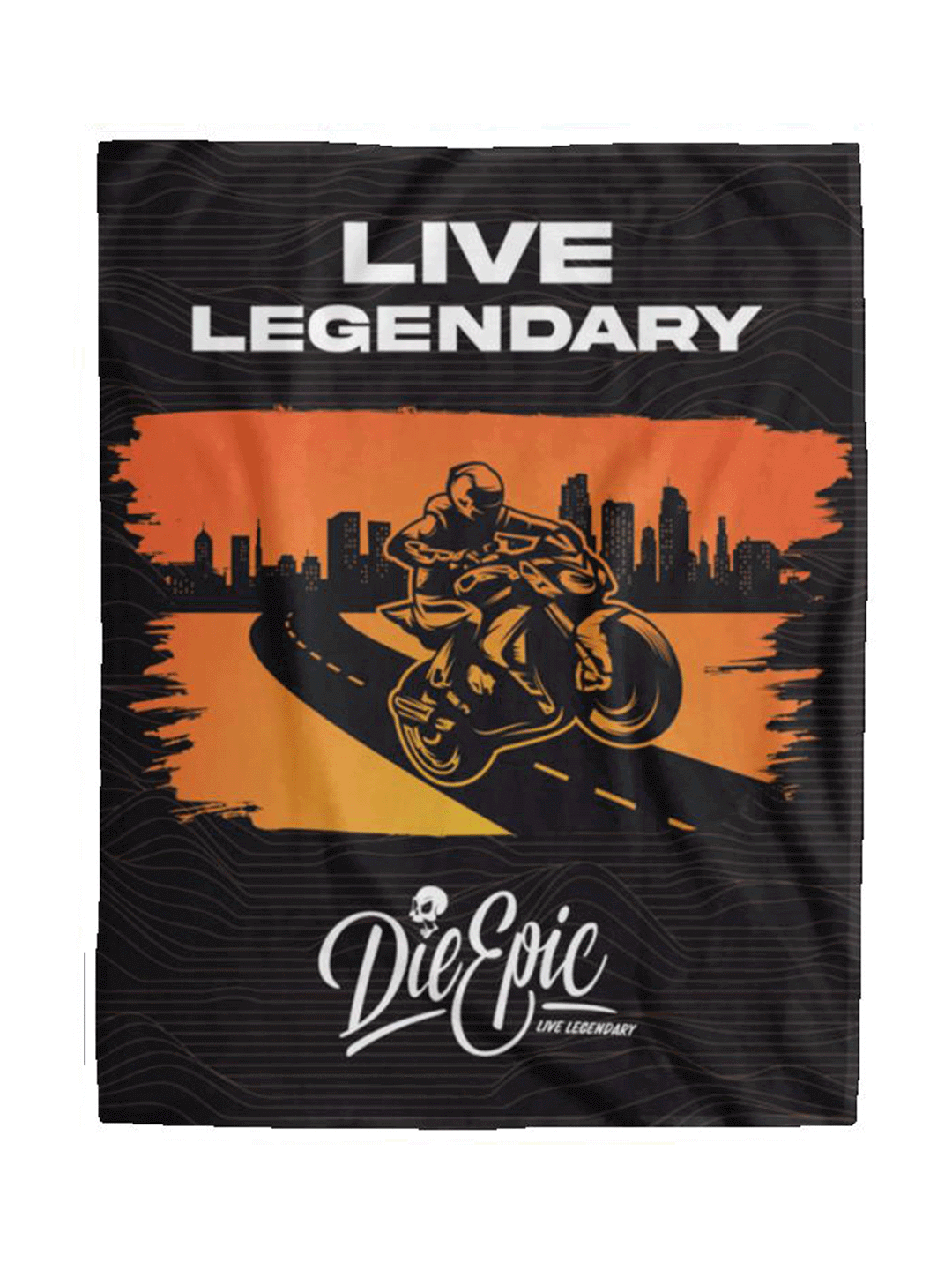 [USA ONLY] Die Epic Bike Stunts Cozy Plush Fleece Blanket 60x80