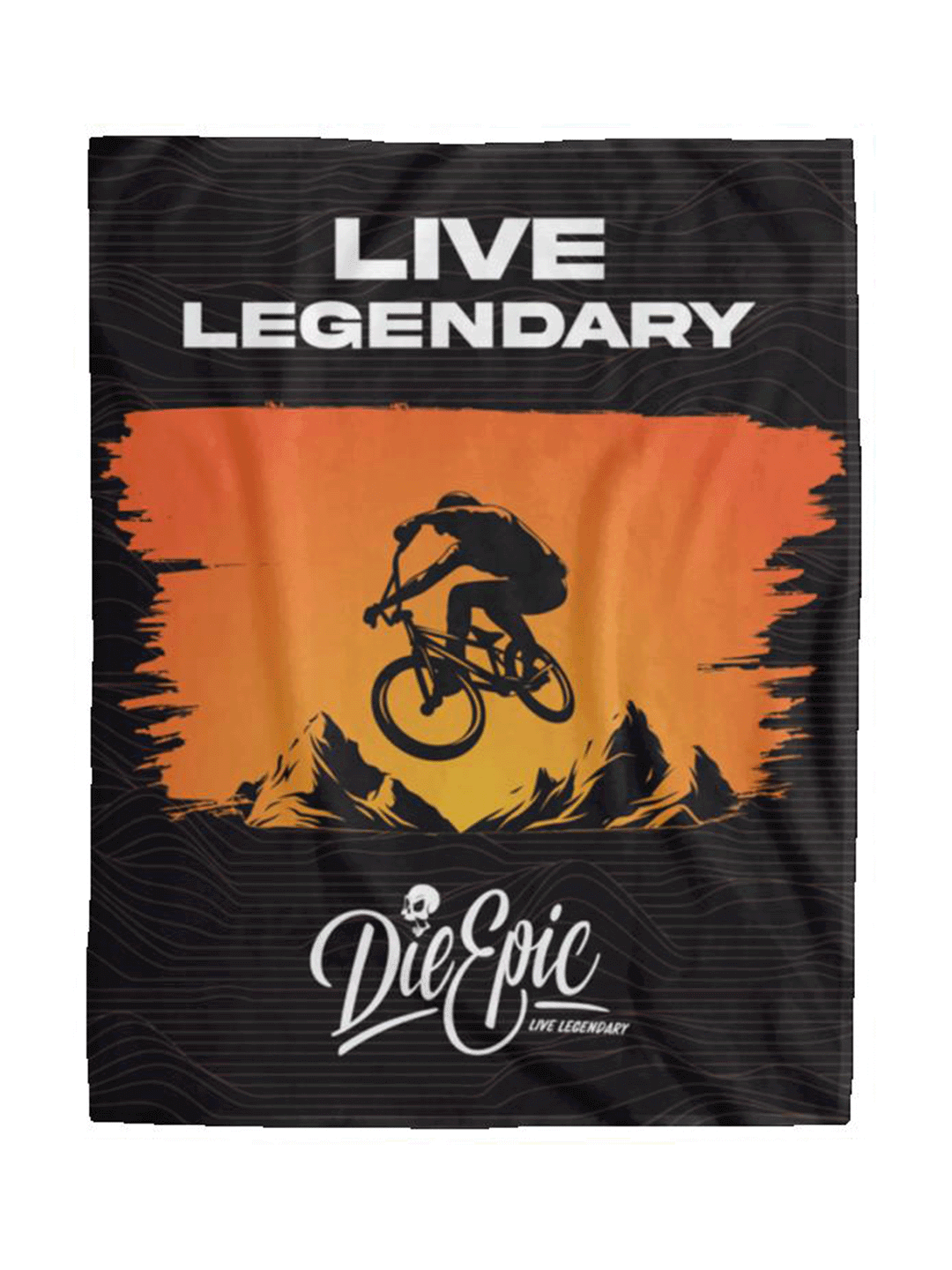 [USA ONLY] Die Epic Biking Plush Fleece Blanket 60x80