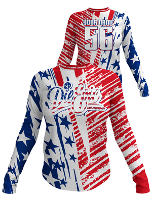 Die Epic Women Broad Stripes Custom Long Sleeve Jersey