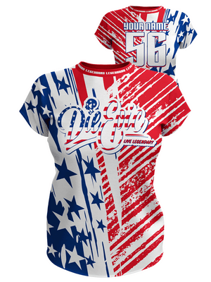 Die Epic Women Broad Stripes Custom Short Sleeve Jersey