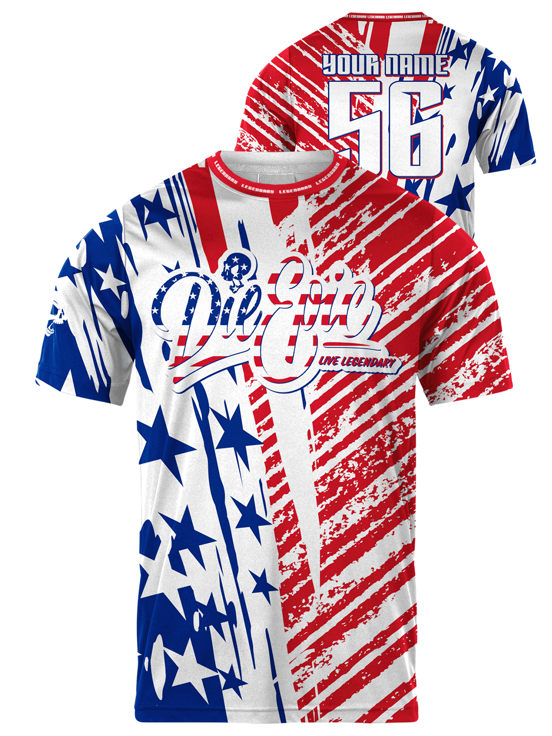 Die Epic Broad Stripes Custom Short Sleeve Jersey