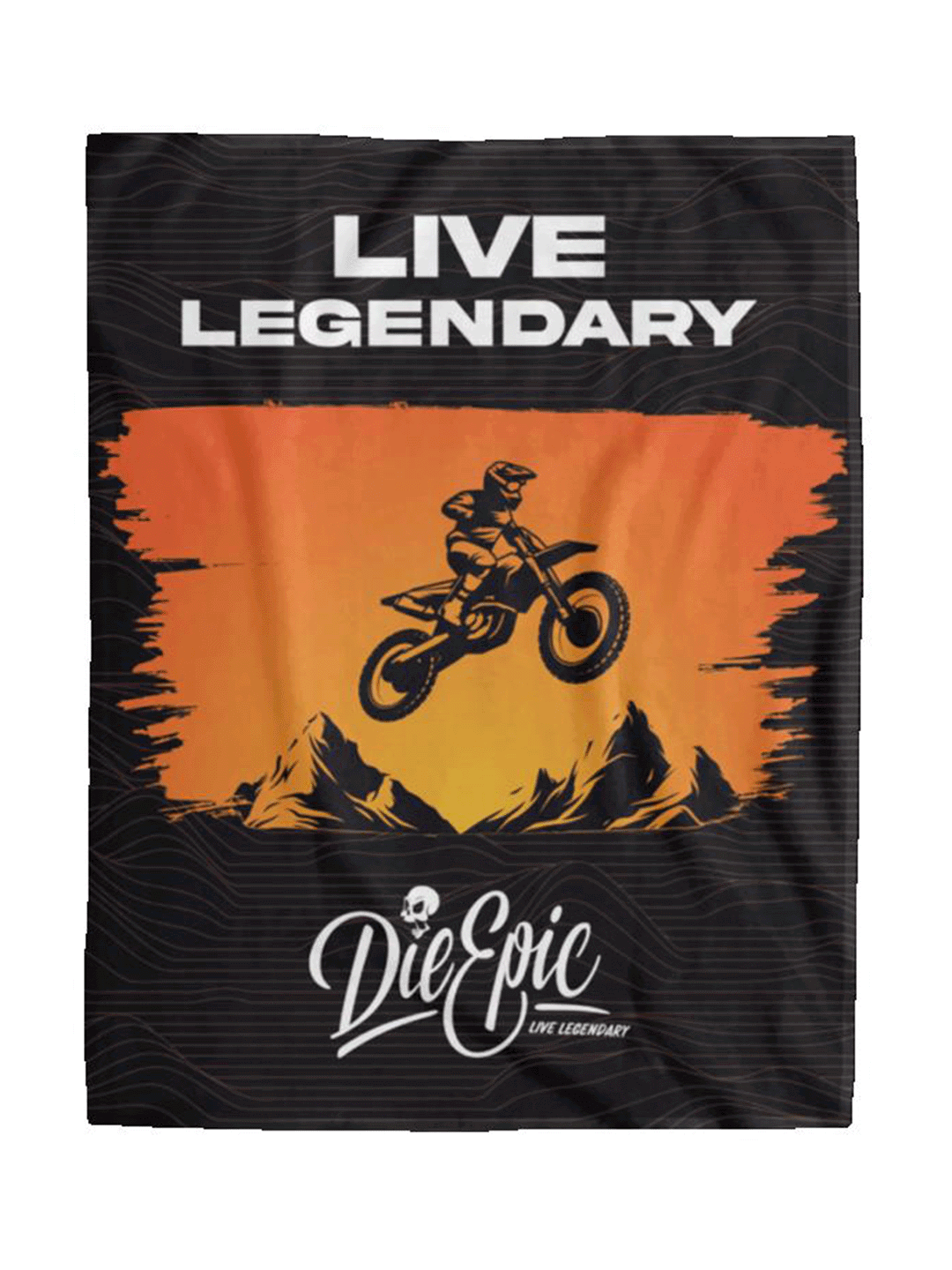 [USA ONLY] Die Epic Motorcross Cozy Plush Fleece Blanket 60x80