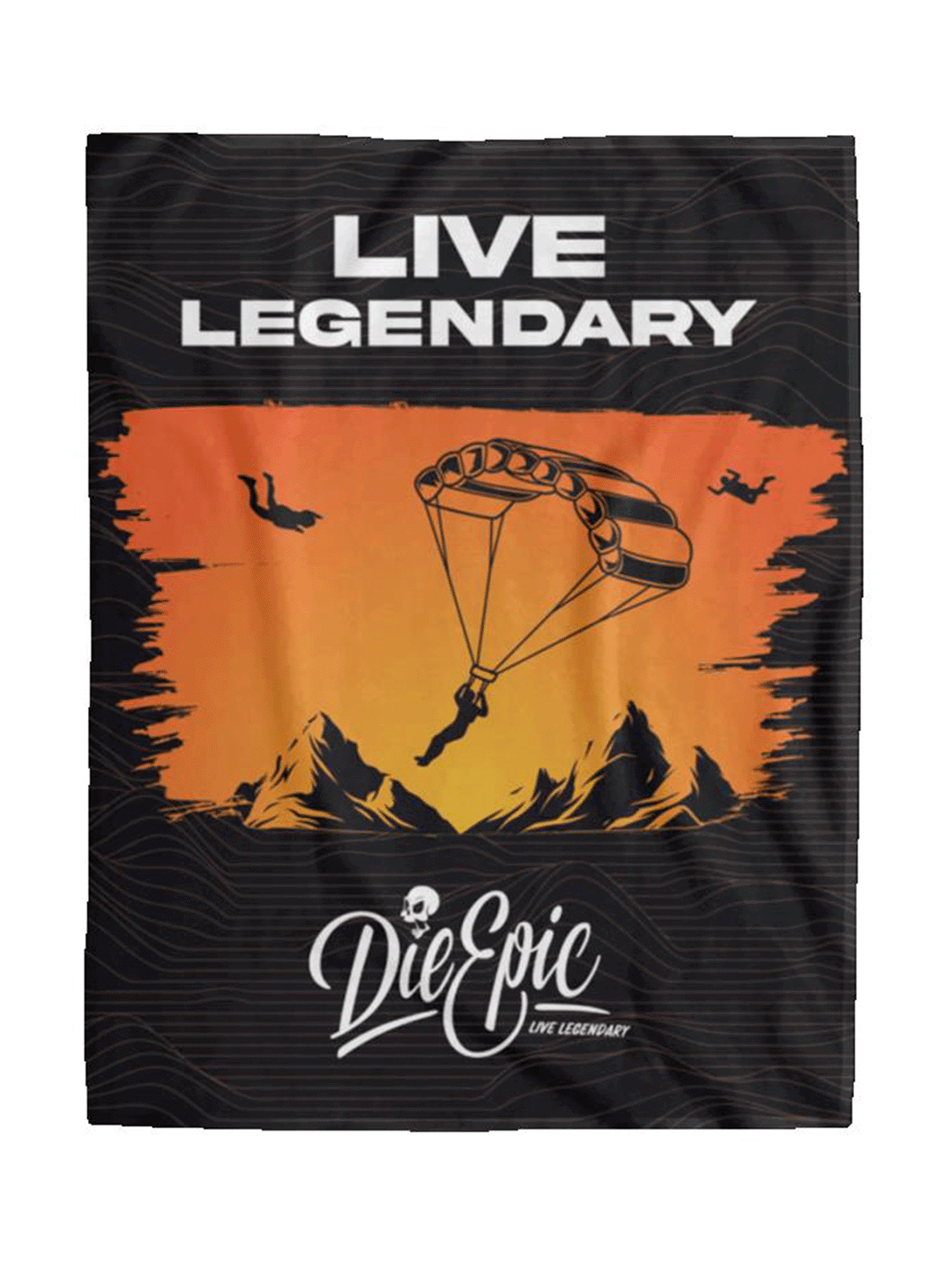 [USA ONLY] Die Epic Skydive Cozy Plush Fleece Blanket 60x80