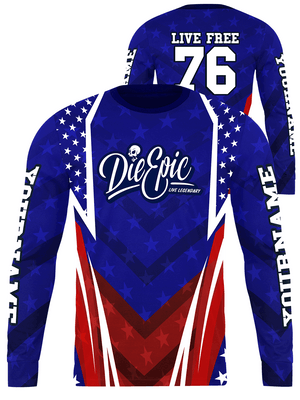 Die Epic USA Custom Long Sleeve Jersey