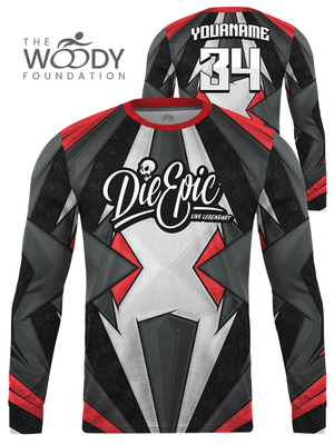 [WOODY CHARITY] Die Epic XTrain Camo Custom Long Sleeve Jersey