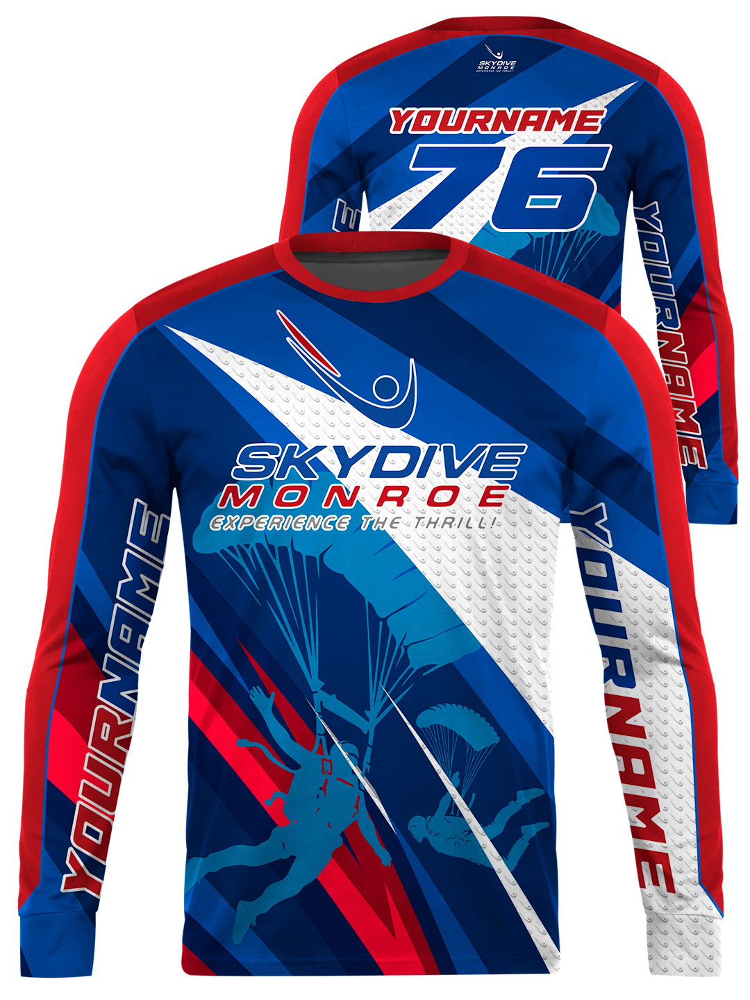 Skydive Monroe 2026 Custom Long Sleeve Jersey