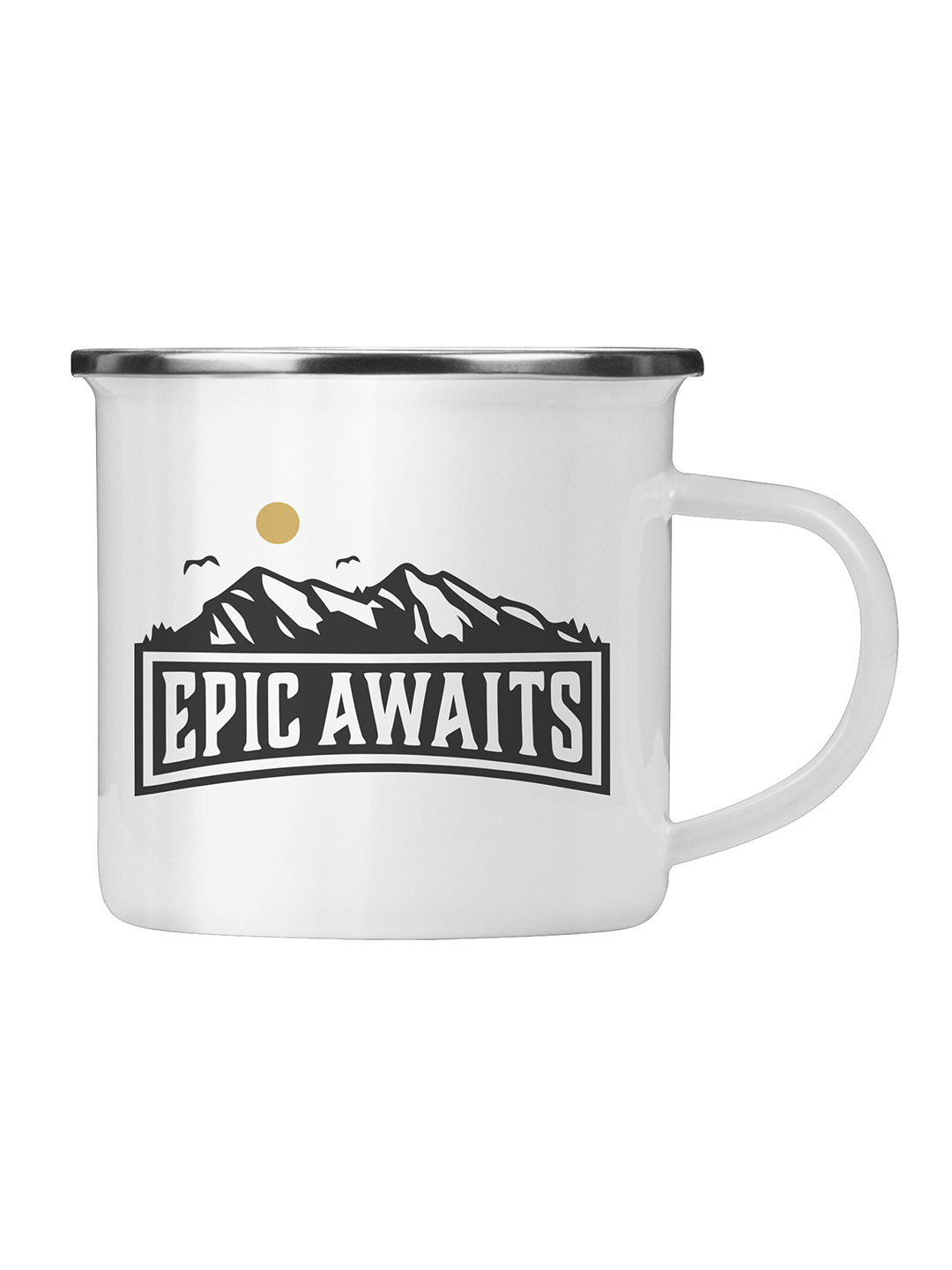 Epic Awaits 10oz Camping Mug