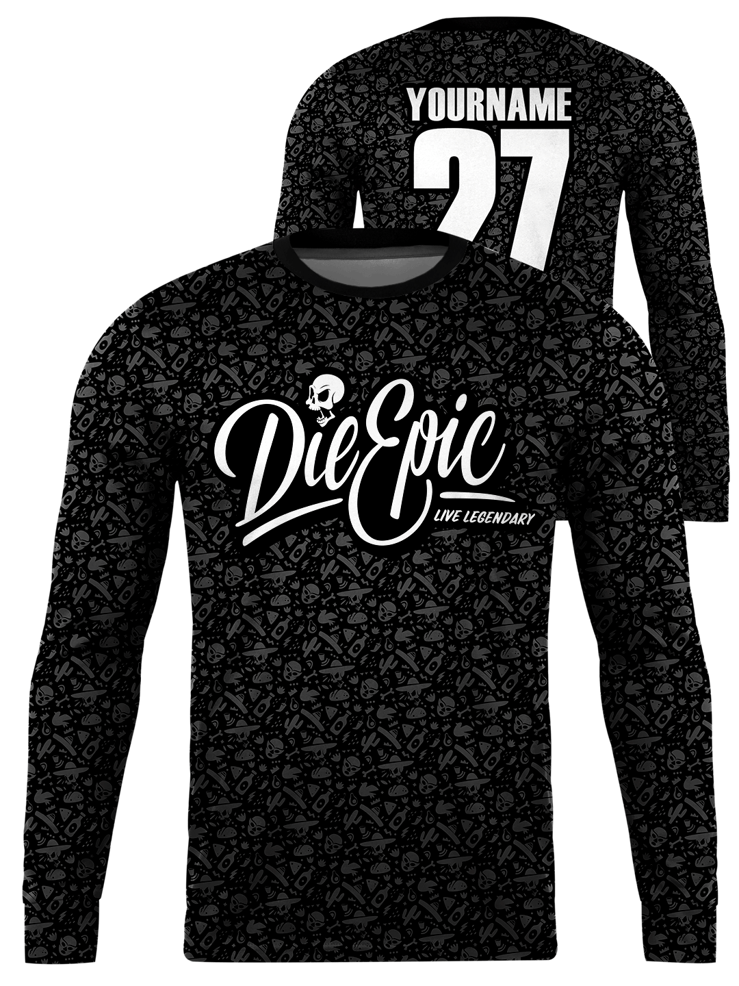 Epic El Machín Black Custom Jersey