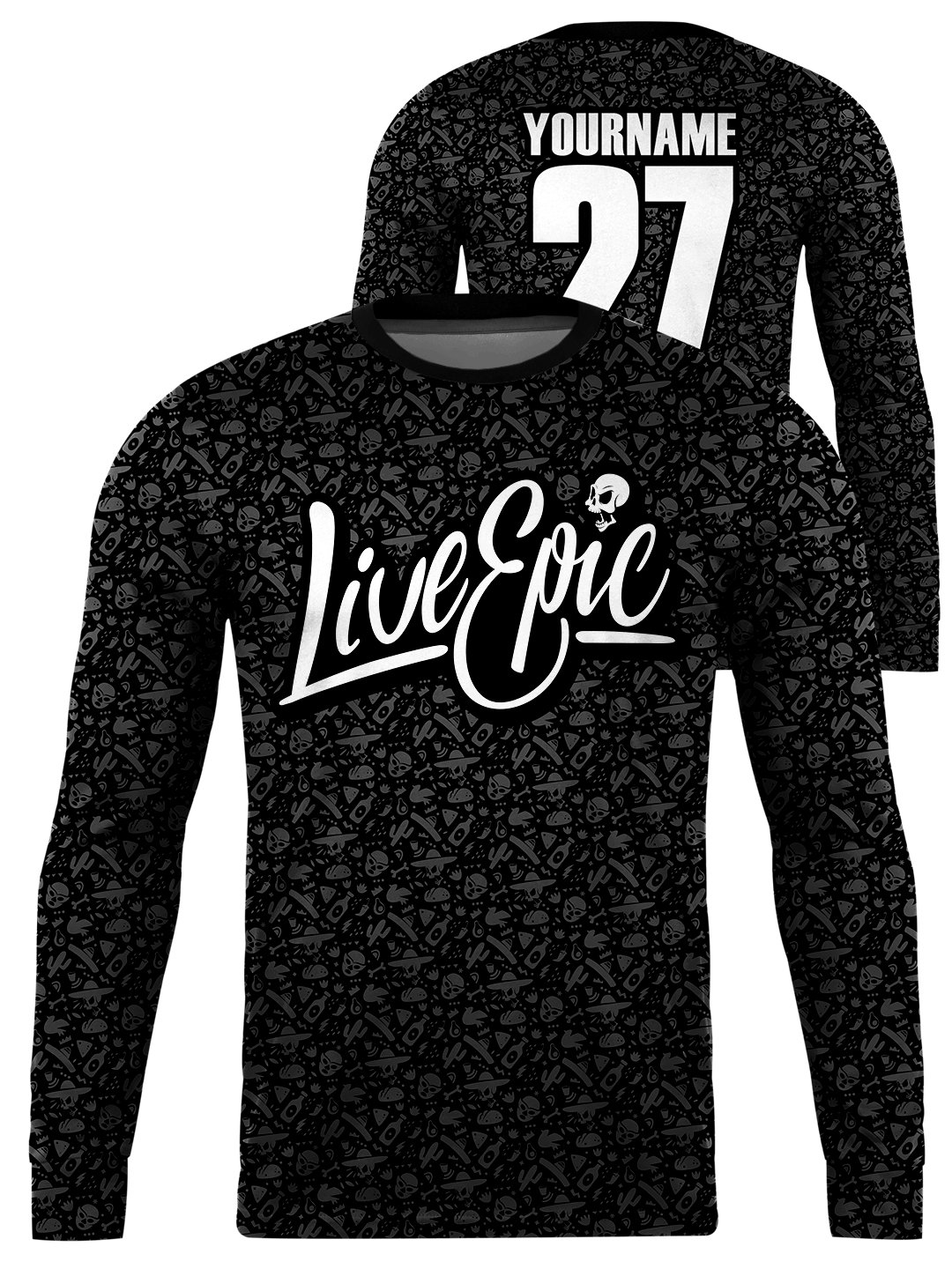 Epic El Machín Black Custom Jersey