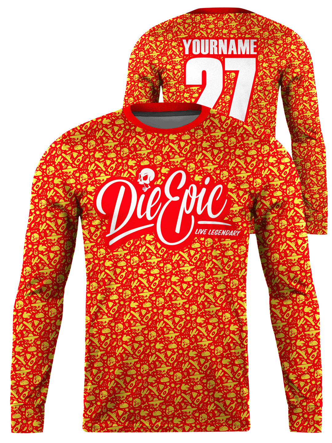 Epic El Machín Orange Custom Jersey
