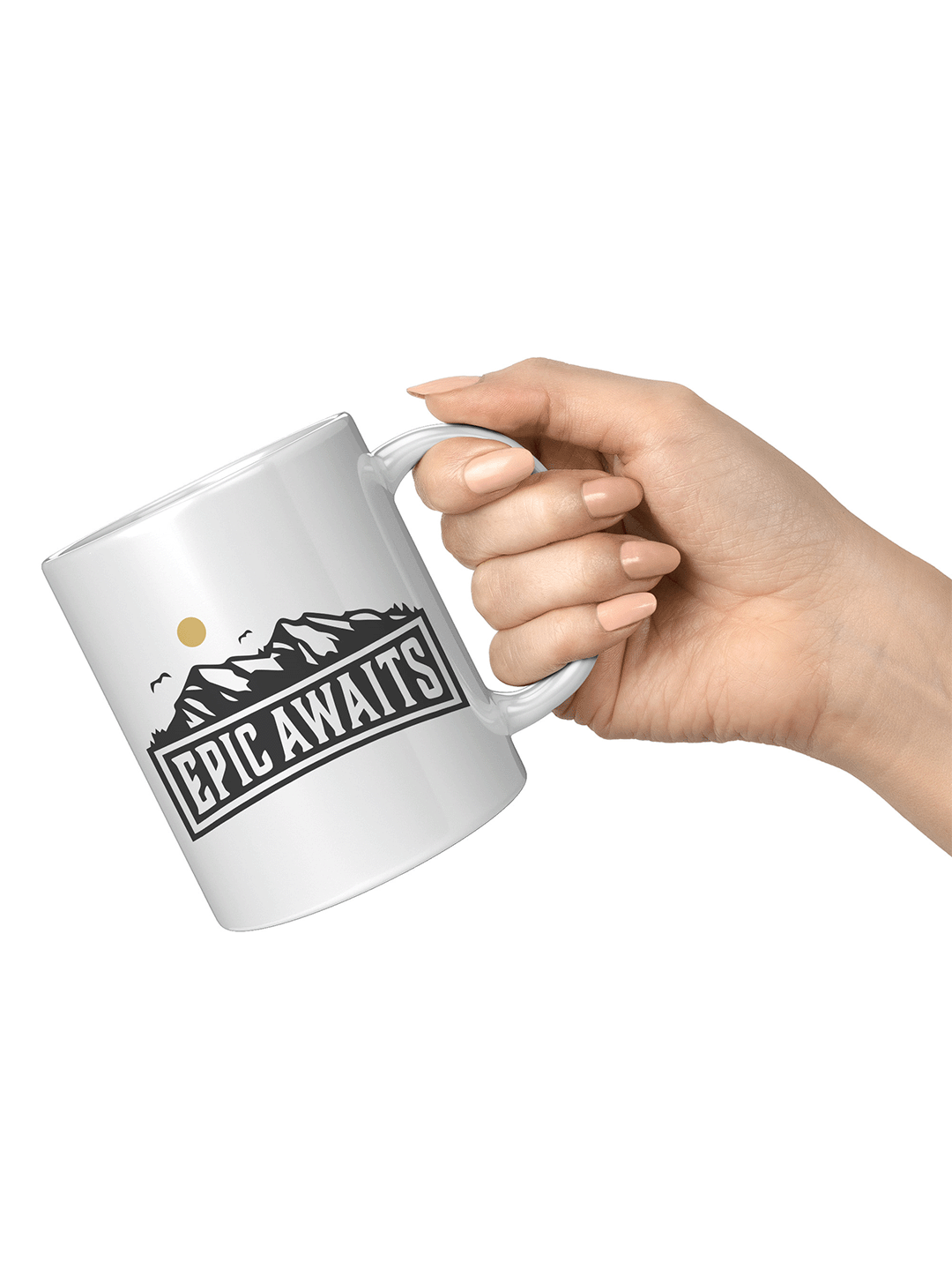 Epic Awaits 11oz White Mug