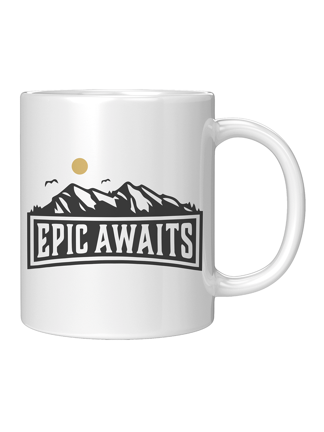 Epic Awaits 11oz White Mug