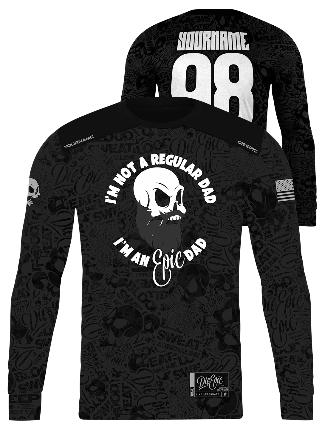 Epic Dad Custom Long Sleeve Jersey