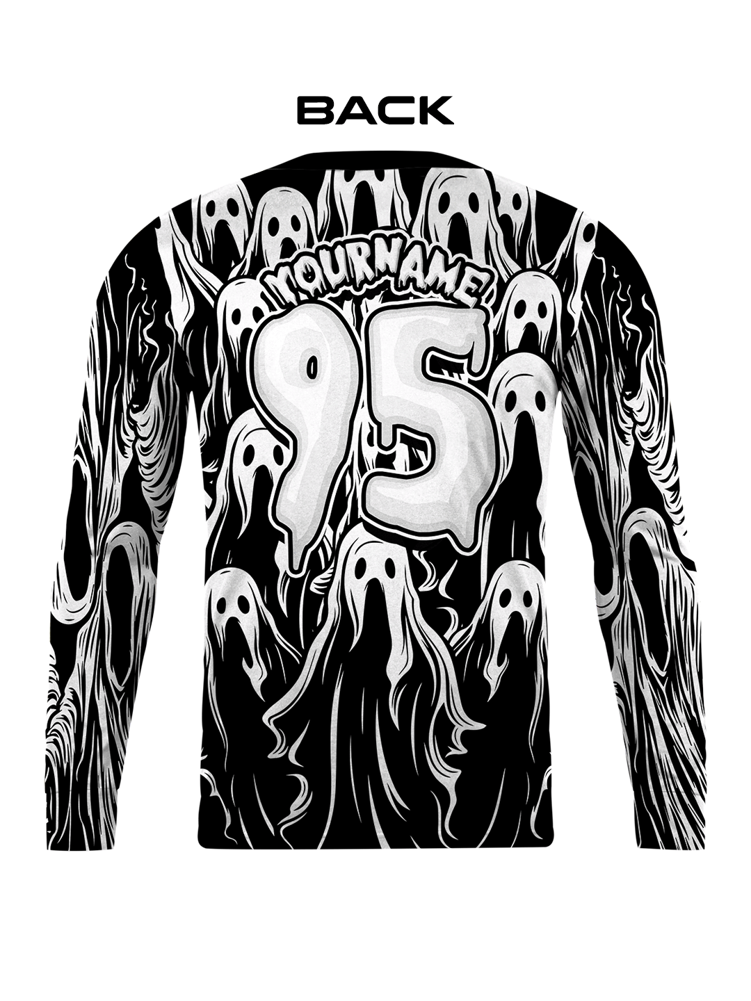 Die Epic Ghost Custom Long Sleeve Jersey