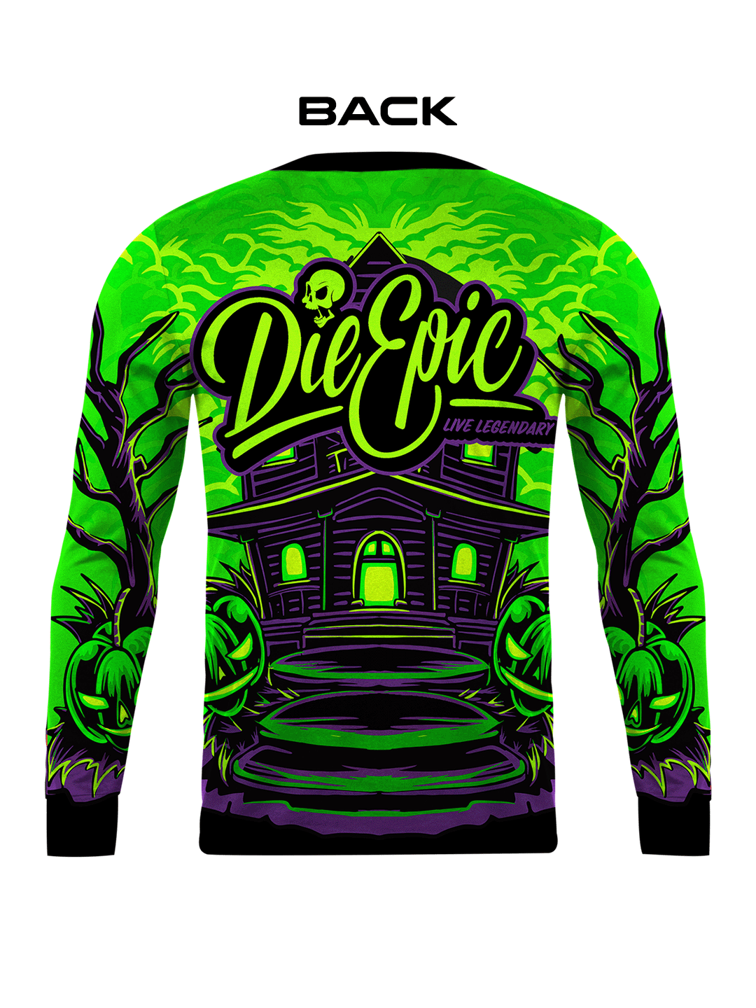Die Epic Green Clown Long Sleeve Jersey