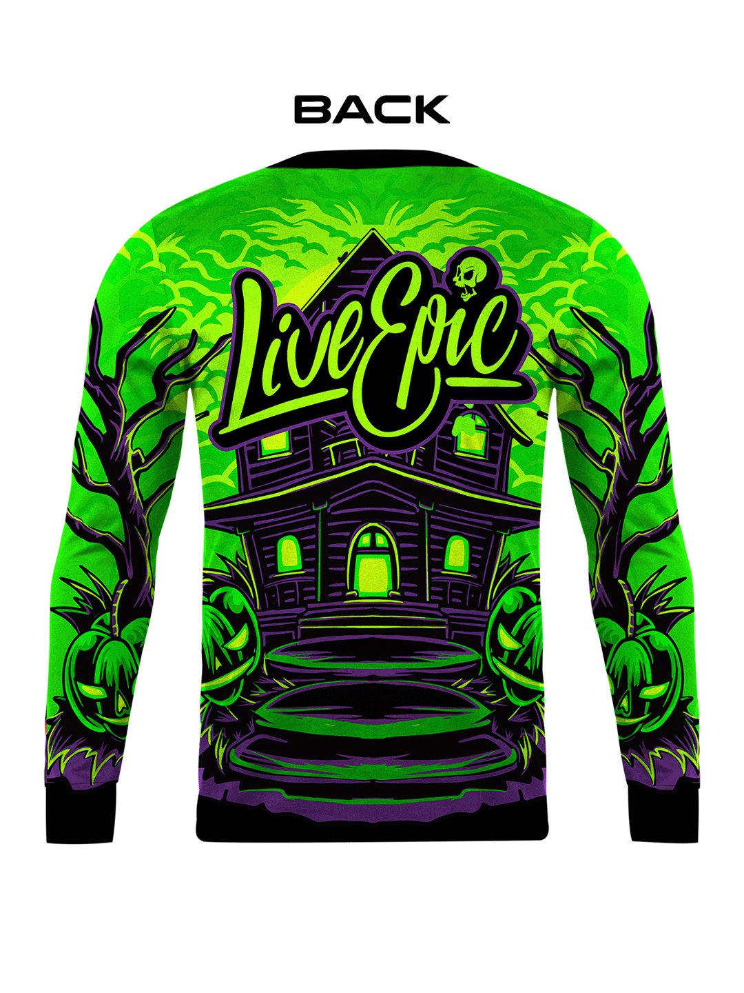 Live Epic Green Clown Long Sleeve Jersey