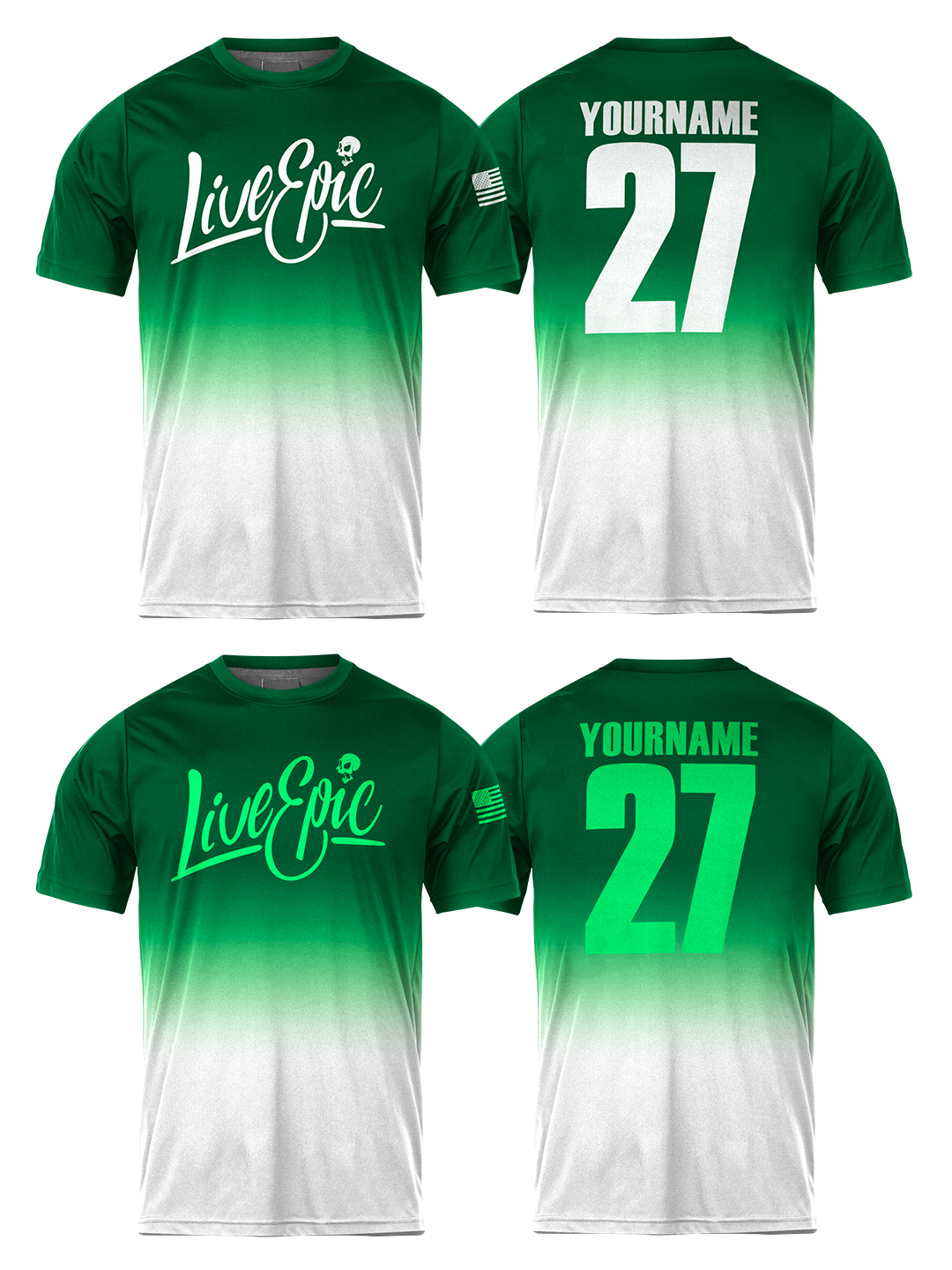 [MULTICOLOR] Live Epic Phantom Wash Custom Short Sleeve Jersey