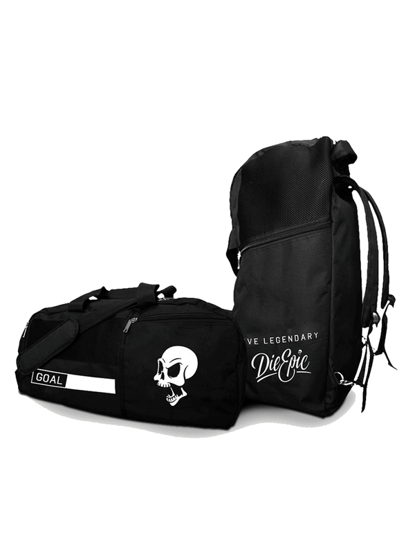 [LAST UNITS] Black Epic Convertible Backpack/Gym Bag Die Epic® Live Legendary Epic Clothing