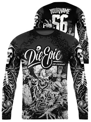 Die Epic Freefall Forever Custom Long Sleeve Jersey