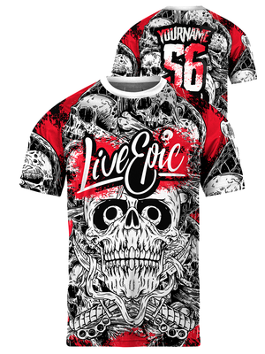 Live Epic Bone Breaker Custom Short Sleeve Jersey