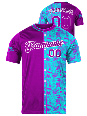 Live Epic Hawaiian Slugger Custom Short Sleeve Jersey [Simulated Buttons]